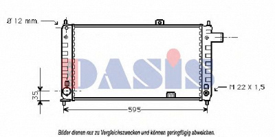 AKS DASIS 150160n -  Радиатор, охлаждение двигателя